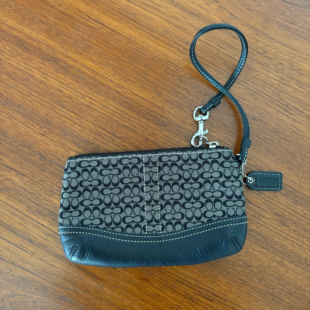 Y2K Coach Signature C Wristlet